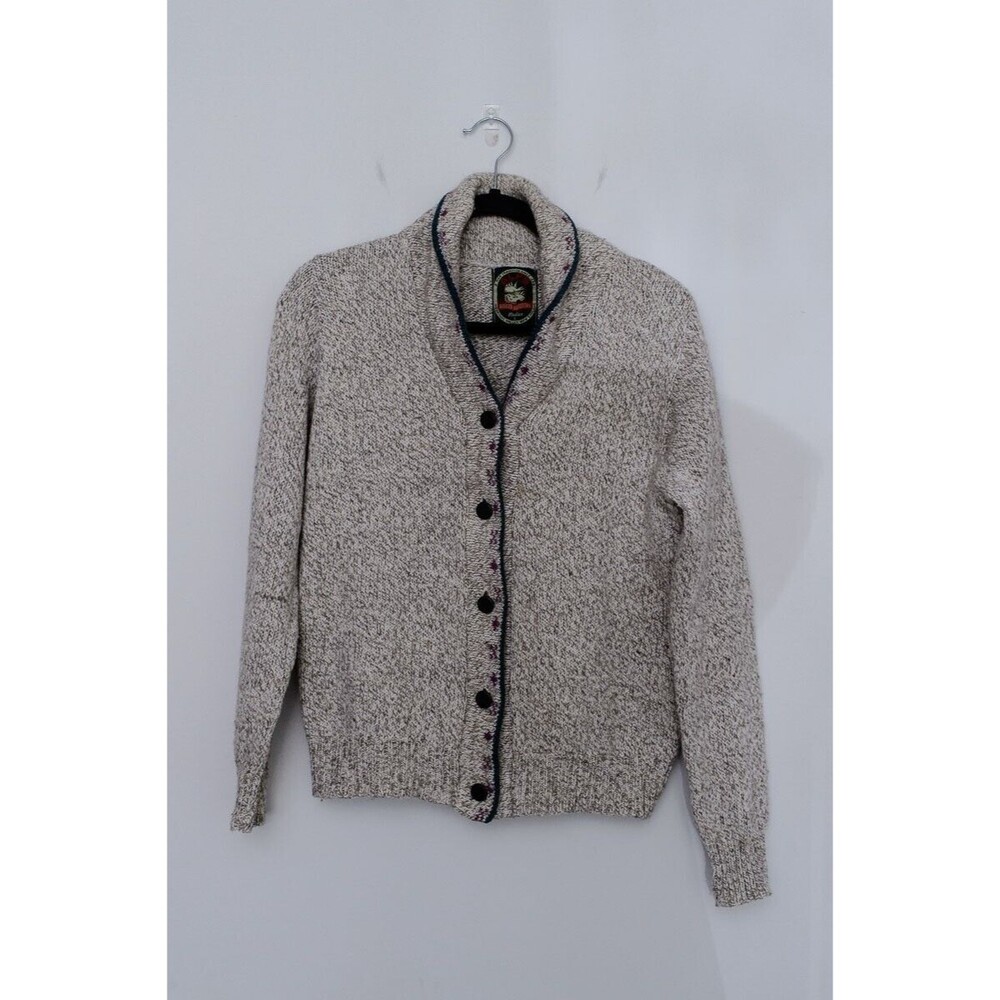 ALPS Sweater Caridgan Large button up gray ladies L gorpcore minor stains